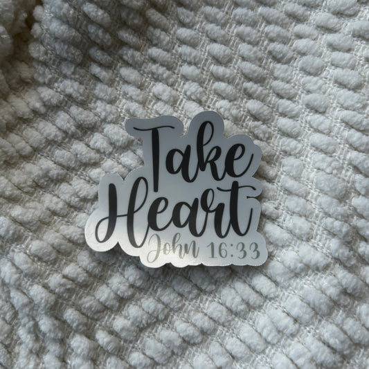 Take Heart sticker