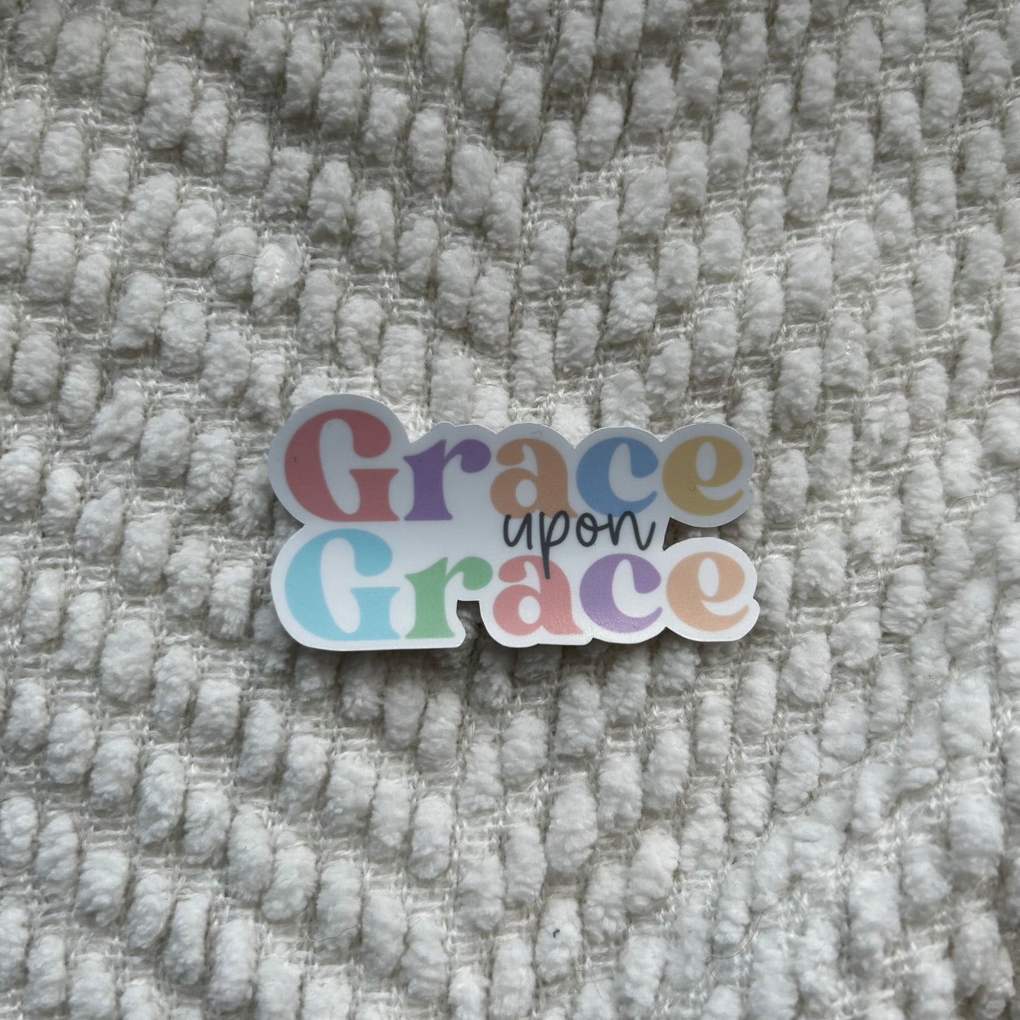 Grace upon Grace sticker