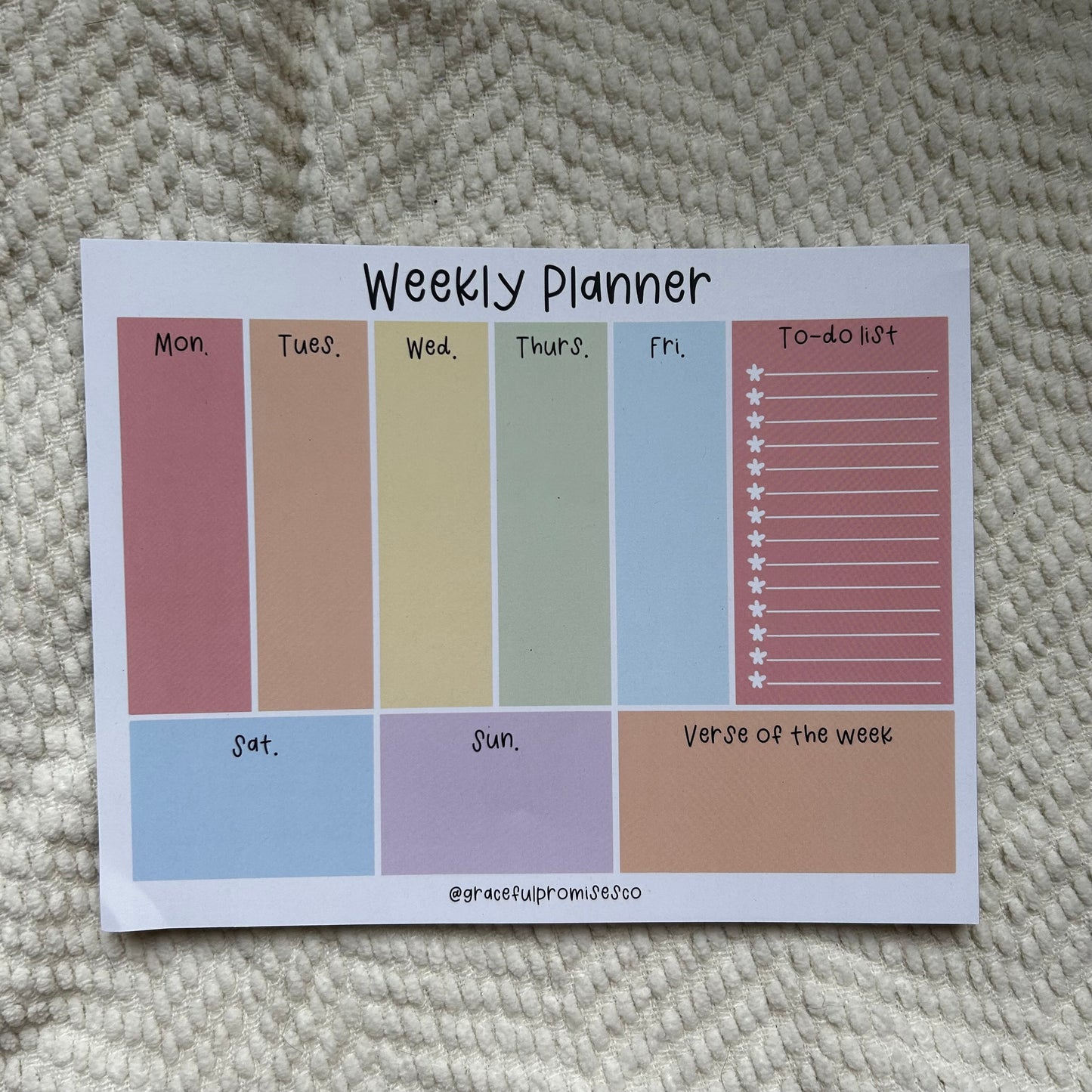 Weekly Planner notepad