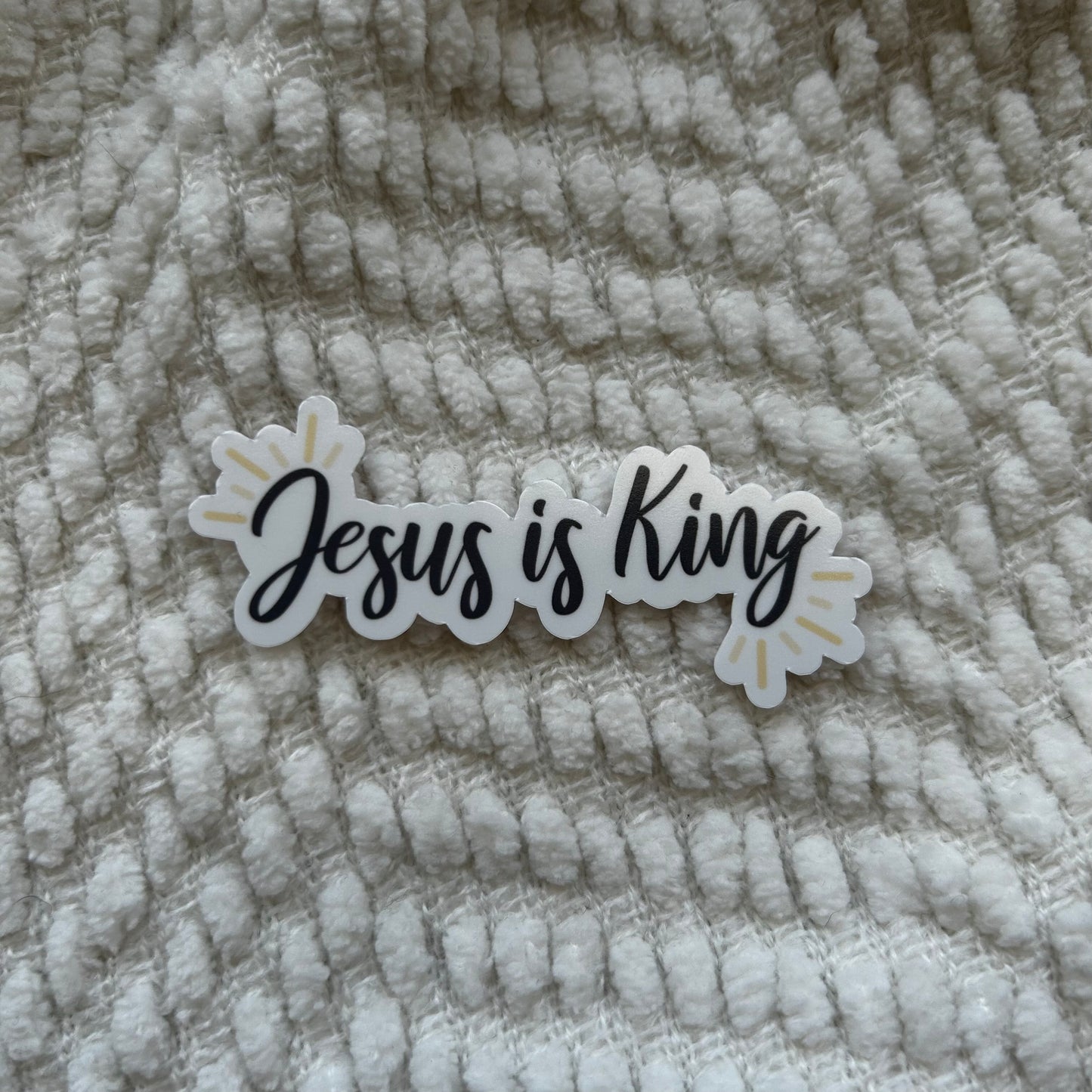 Jesus is King sticker