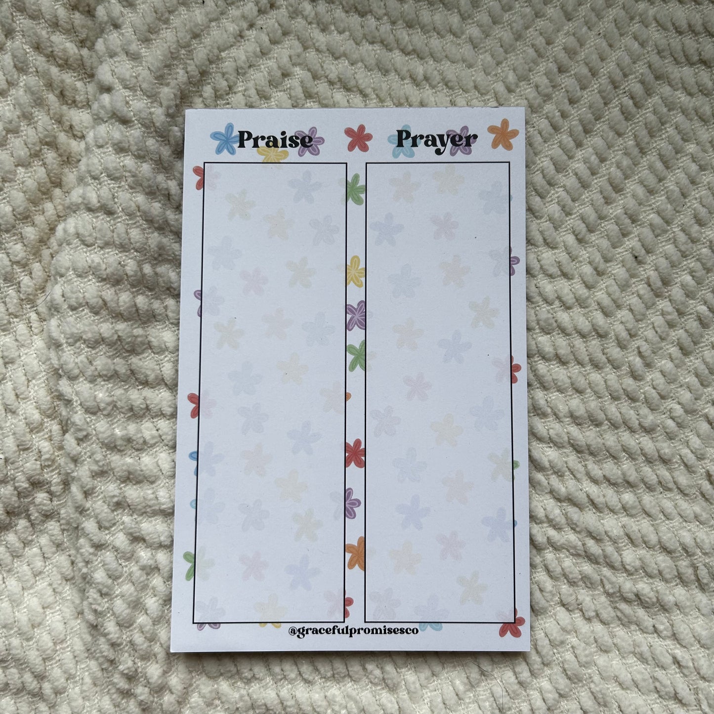 Praise and Prayer notepad