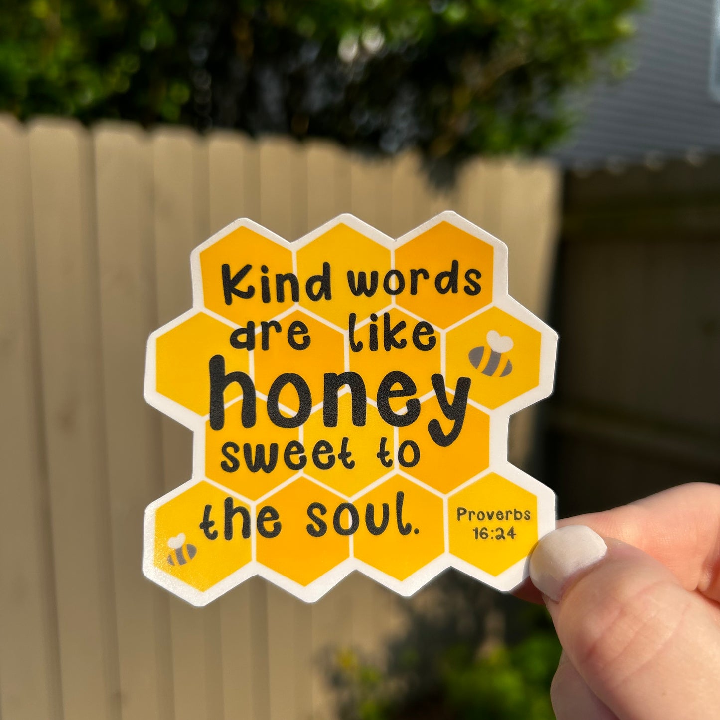 Kind words sticker