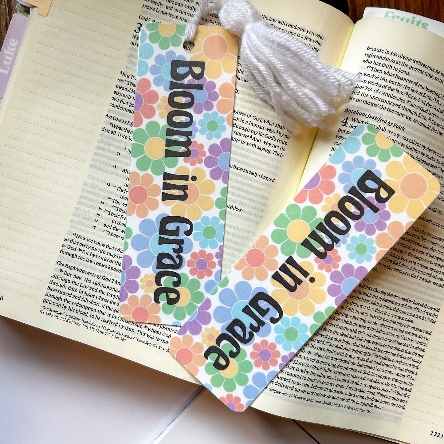 Bloom with Grace Bookmark