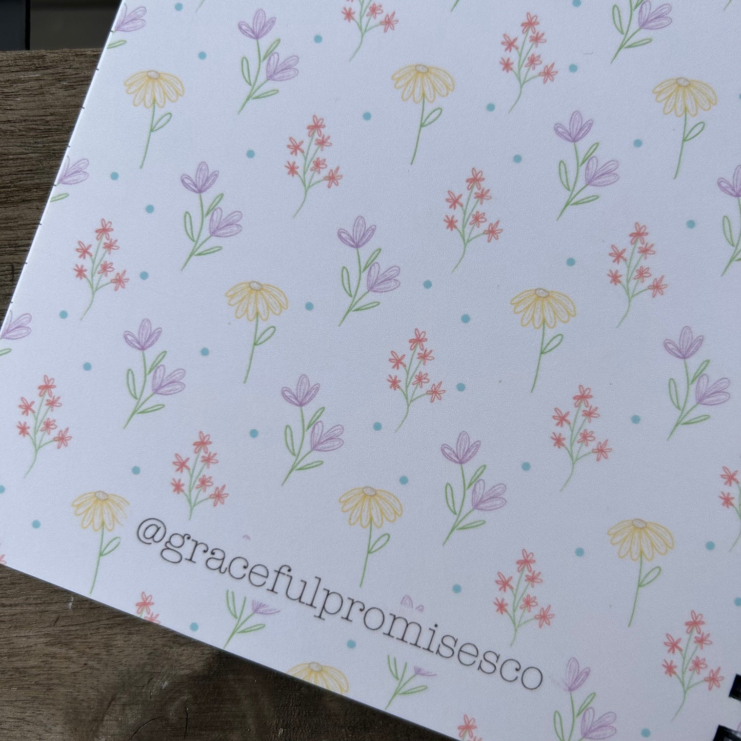 Floral Spiral Notebook