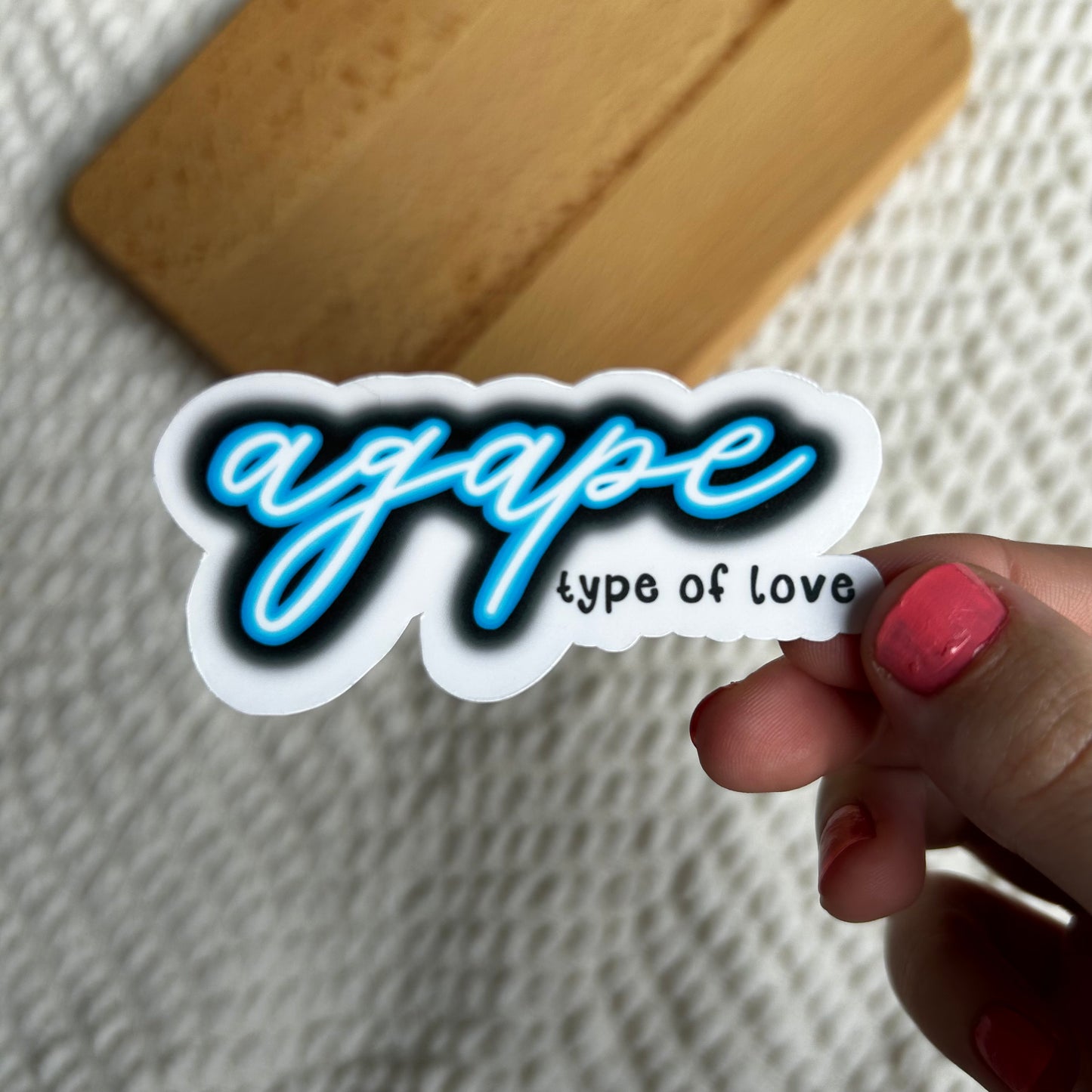 Agape sticker